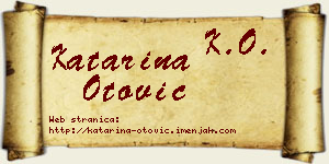 Katarina Otović vizit kartica